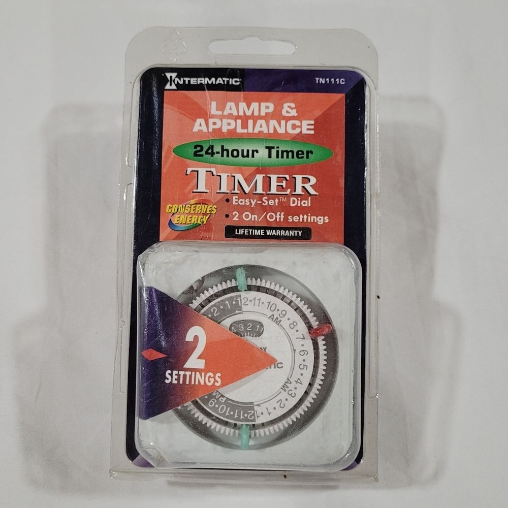 Intermatic TN111C 24-Hour Mechanical Lamp & Appliance Timer NEW